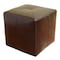 Baxton Studio Aric Bonded Leather Ottoman, 16 in W, 15 in H, Plastic, Black 33-3299 - alternate 1